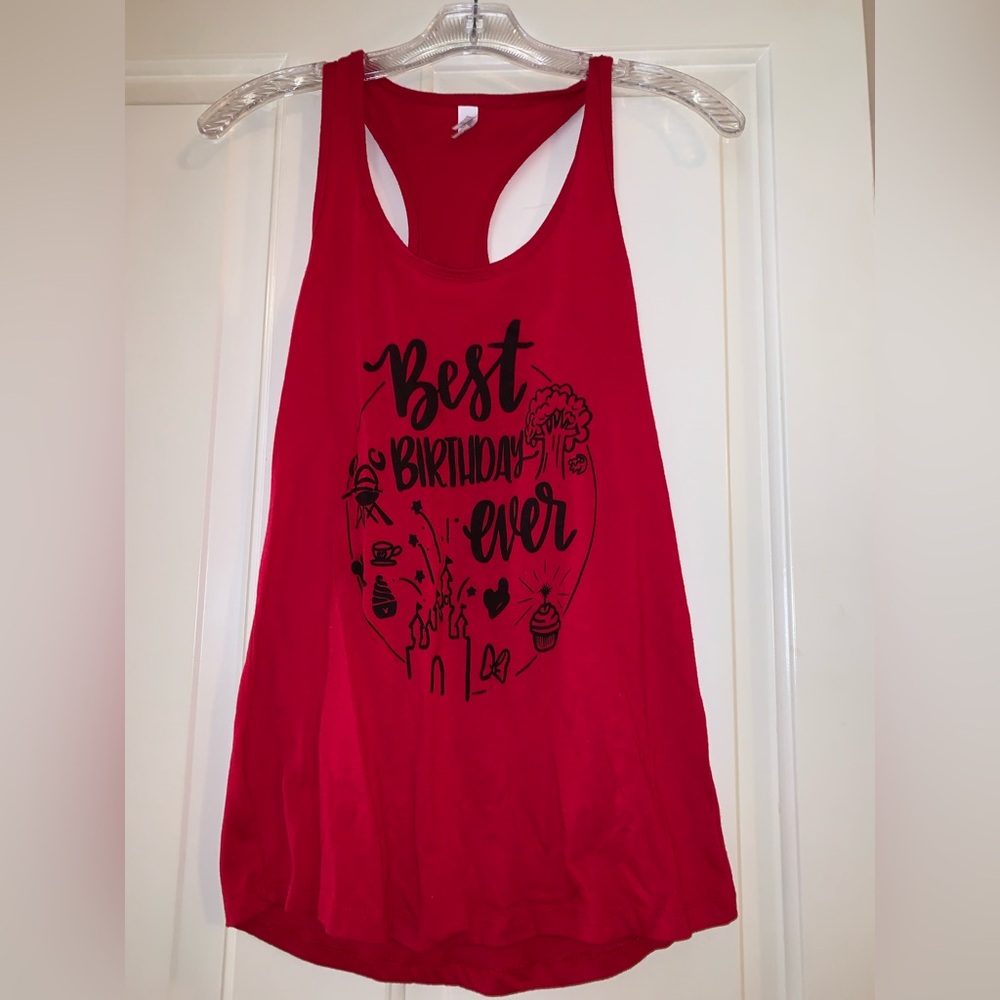 Disney Birthday Red Tanktop